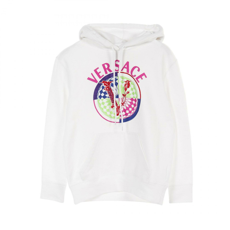 VERSACE 連帽衫 1002804 棉 白色 多色 二手 女款-0