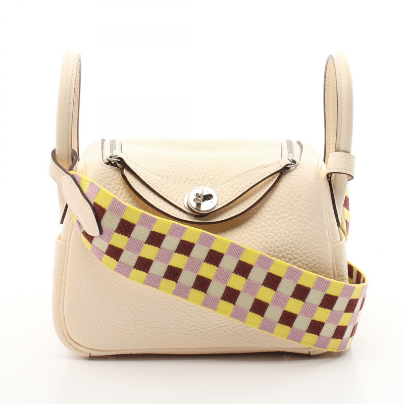 愛馬仕 Lindy Mini 兩用肩包 B Taurillon Clemence Nata 二手 SHW-0