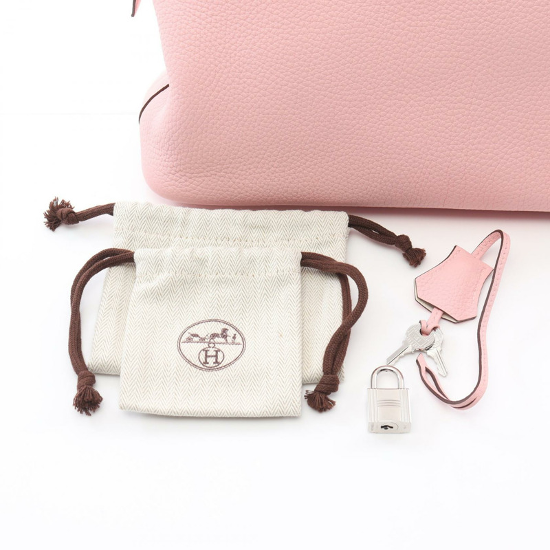 HERMES Bolide 31 Verso 手提單肩包 U Taurillon Clemence Rose sakura nata-5