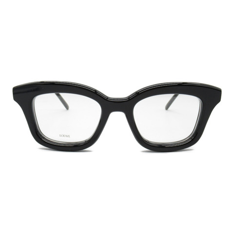 LOEWE 日期眼鏡 眼鏡 50047I001(50) 醋酸纖維 黑色 透明 全新 男女通用