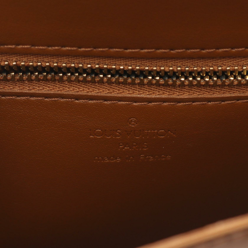 LOUIS VUITTON Christie GM 單肩包 M91107 漆皮 棕色 二手 女士 LV-3