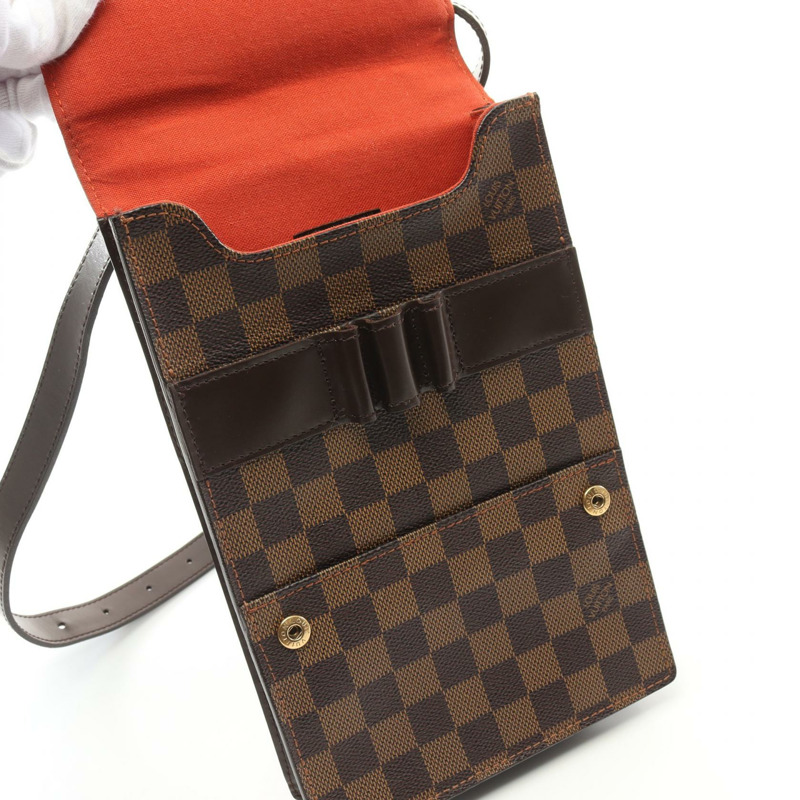 LOUIS VUITTON Portobello 斜背包單肩包 N45271 Damier Ebene 二手 女士-6