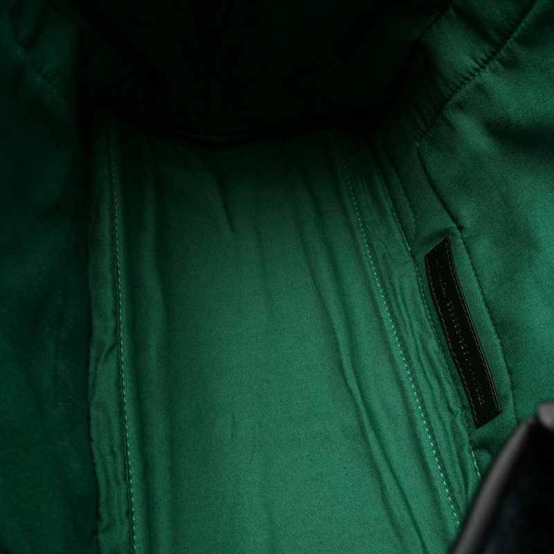 BALENCIAGA 海軍藍 CABAS S 手提包 339933 羊毛皮革 綠色 黑色 二手 女士-4