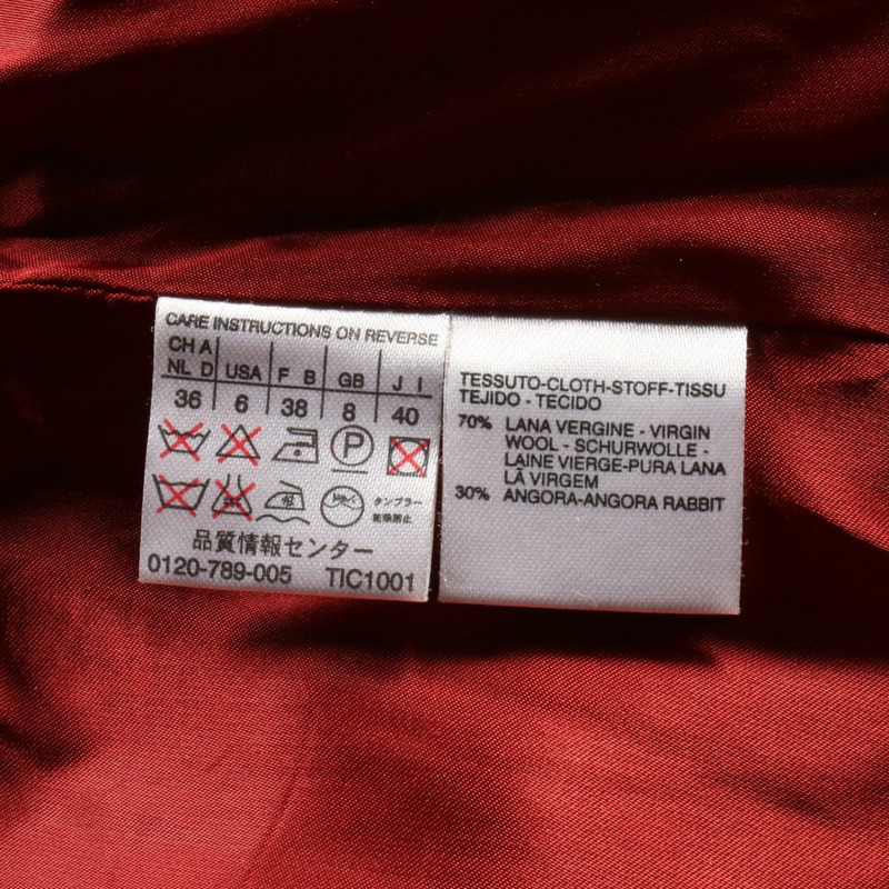 MAX MARA 其他 外套 羊毛 安哥拉 紅色 二手 女款-3