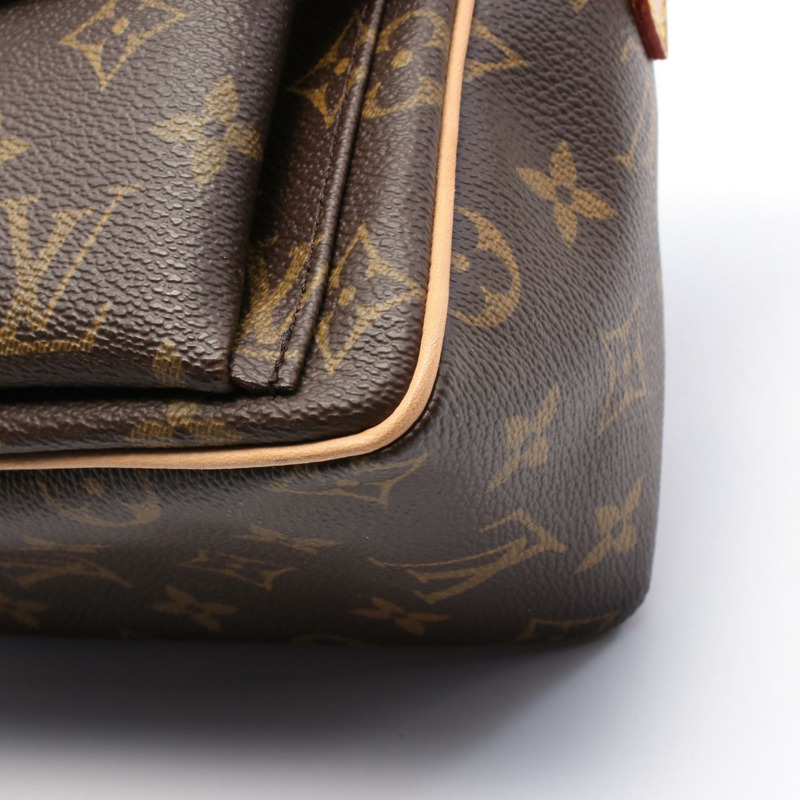LOUIS VUITTON Viva cite PM 單肩斜背包 M51165 字母棕色 二手-5