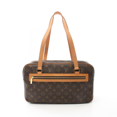 LOUIS VUITTON Cite GM 單肩包 M51181 Monogram 帆布 棕色 二手 女士 LV