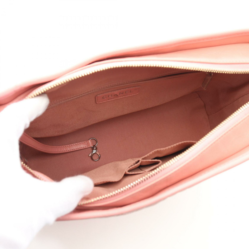 CHANEL Gabriel de Chanel 大號 Hobo 單肩包 A93824 皮革 粉紅 二手 女款-2