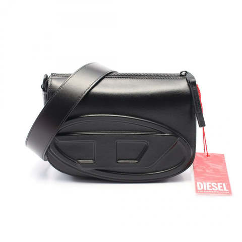 DIESEL 1DR 相機包 單肩包 X10223PR818T8013 皮革 黑色 全新 男式