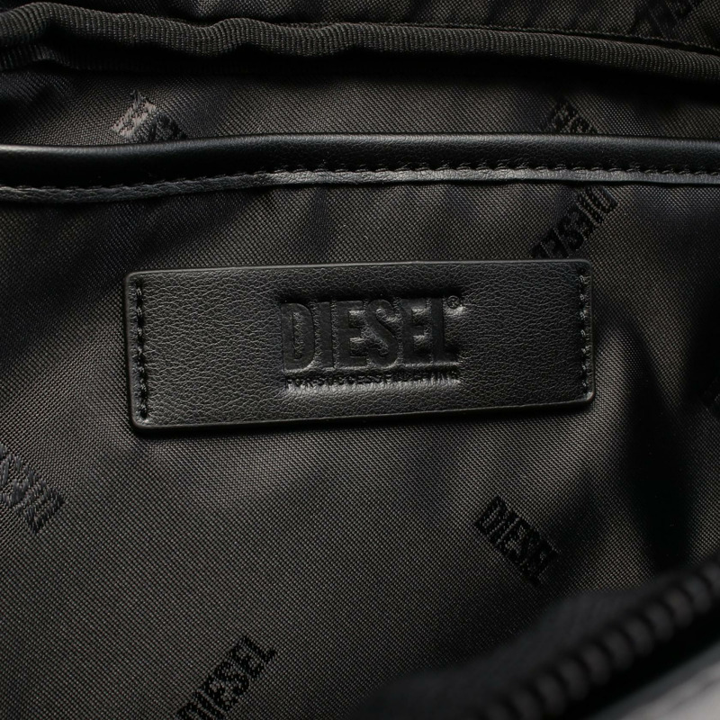 DIESEL Holi-D 腰包 腰包 身體包 X10261P5925T8013 皮革 黑色 全新 女款-3