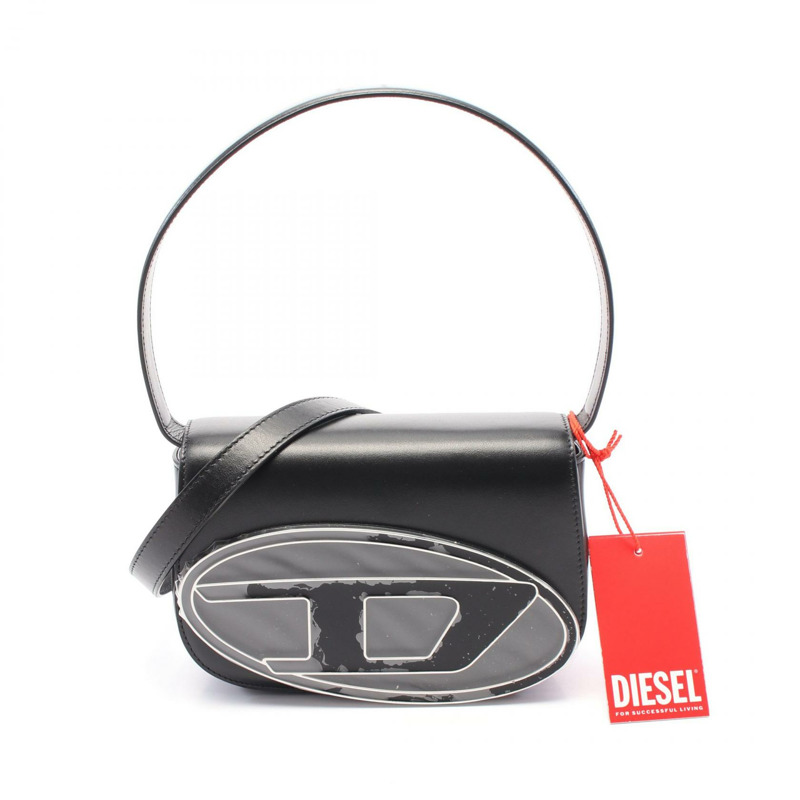 DIESEL 1DR 手提包 X08396PR818T8013 皮革 黑色 全新 女款-0