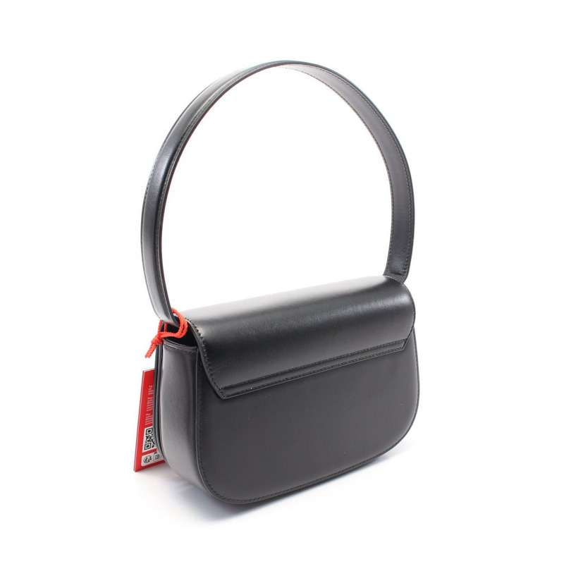 DIESEL 1DR 手提包 X08396PR818T8013 皮革 黑色 全新 女款-1