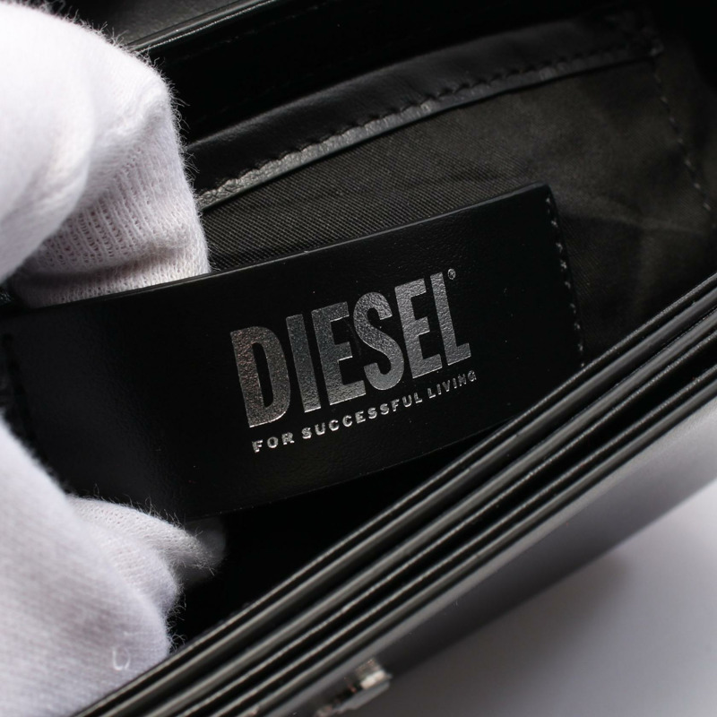 DIESEL 1DR 手提包 X08396PR818T8013 皮革 黑色 全新 女款-3