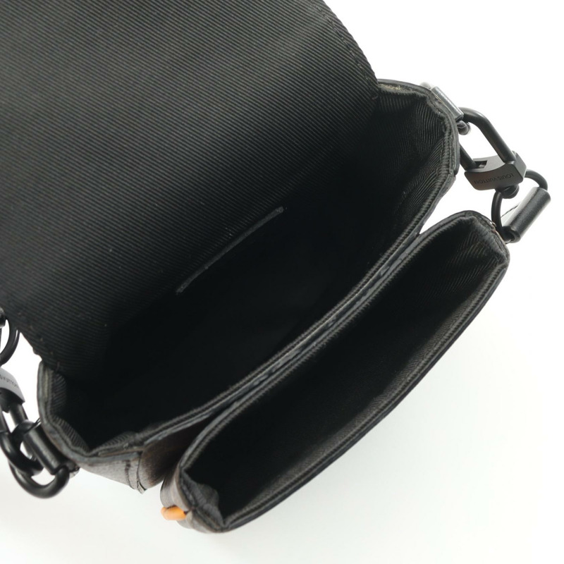 LOUIS VUITTON S-Lock 垂直穿戴式皮夾 M82535 Monogram macassar 二手男款-2