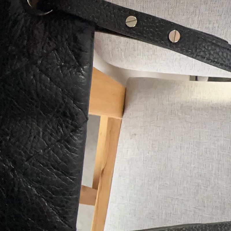 Chanel • 經典黑銀油蠟牛皮托特包 Tote-13