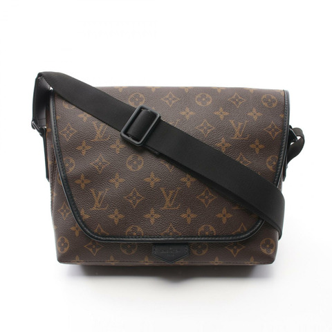 LOUIS VUITTON 磁性信差單肩包 M45557 Monogram macassar 二手男款