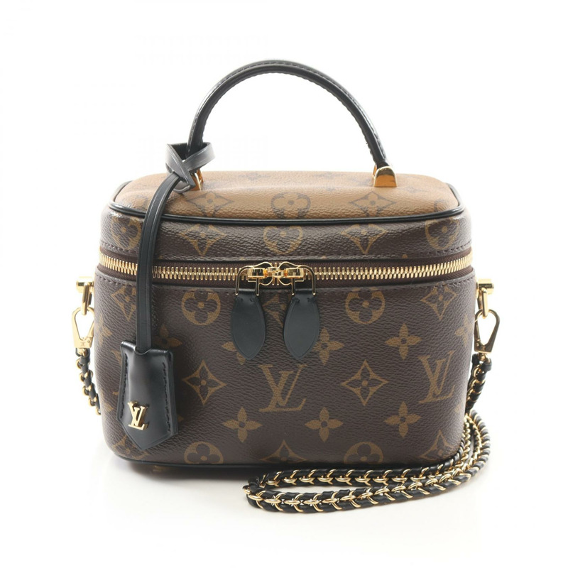 LOUIS VUITTON Vanity NV PM 兩用手提包 M45165 字母翻轉帆布 二手 LV-0