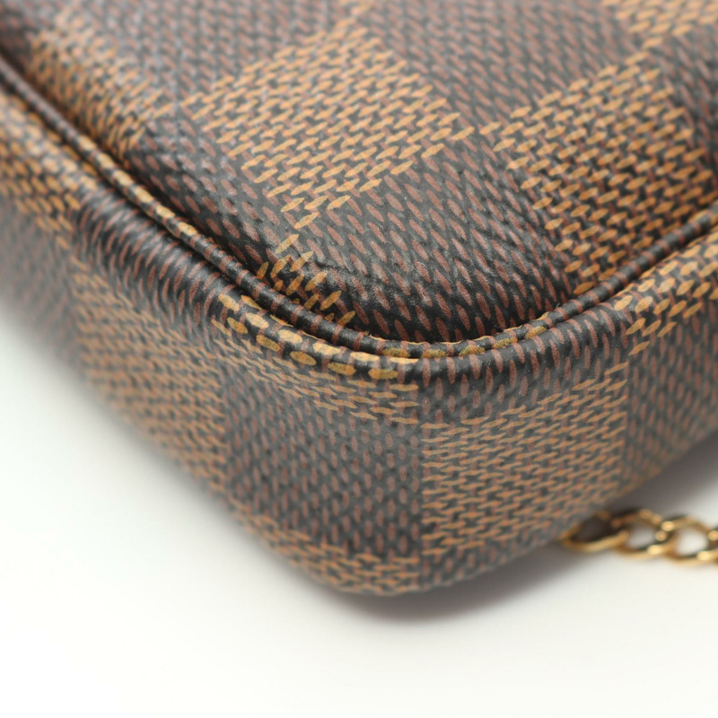 LOUIS VUITTON 迷你手拿包 配件鏈條 手提包 小袋 N58009 Damier LV-5