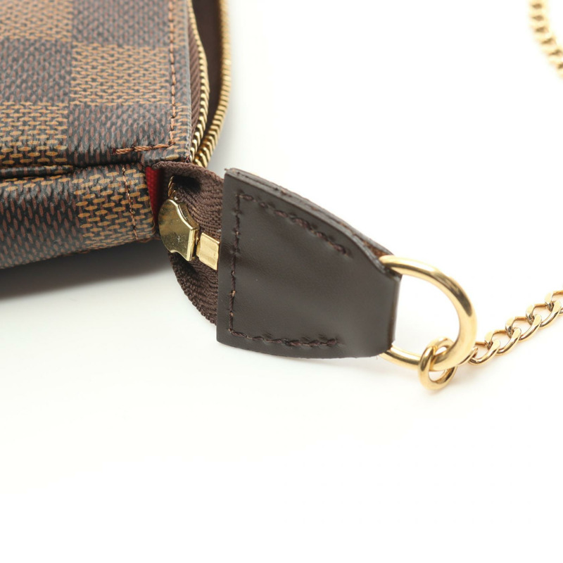 LOUIS VUITTON 迷你手拿包 配件鏈條 手提包 小袋 N58009 Damier LV-6