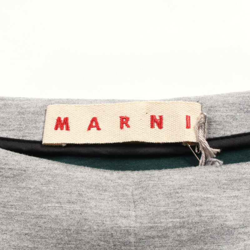 MARNI 裙子 GOMAQ14MY1TV385 人造絲灰色 二手 女款-2