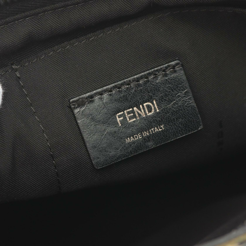 FENDI 肩斜背包 7VA369 尼龍皮革 黑色多色 二手男款-3