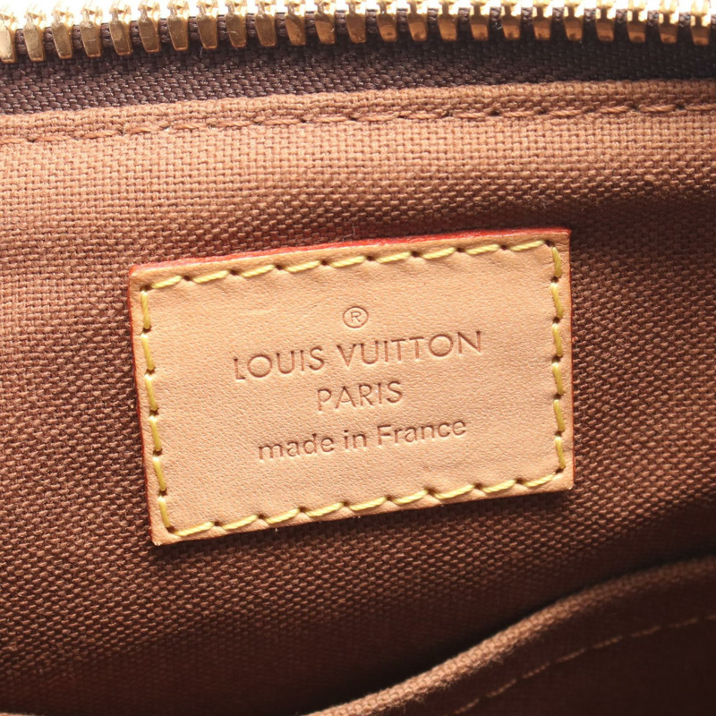 LOUIS VUITTON Palermo PM 兩用手提包 M40145 Monogram 帆布 棕色 二手 女士 LV-3