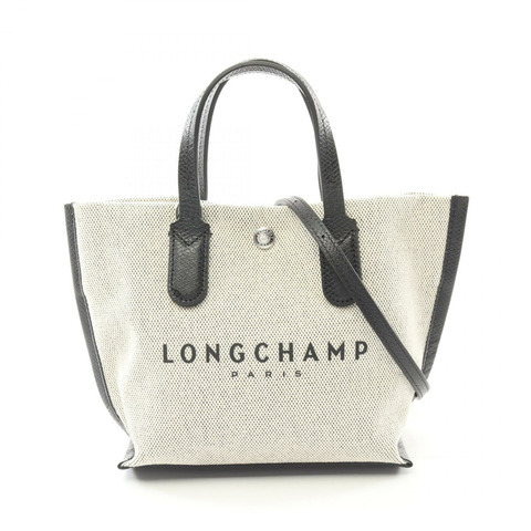 Longchamp Essential XS 頂部提手包 手提包 10259HSG037 帆布皮革米色黑色全新女款