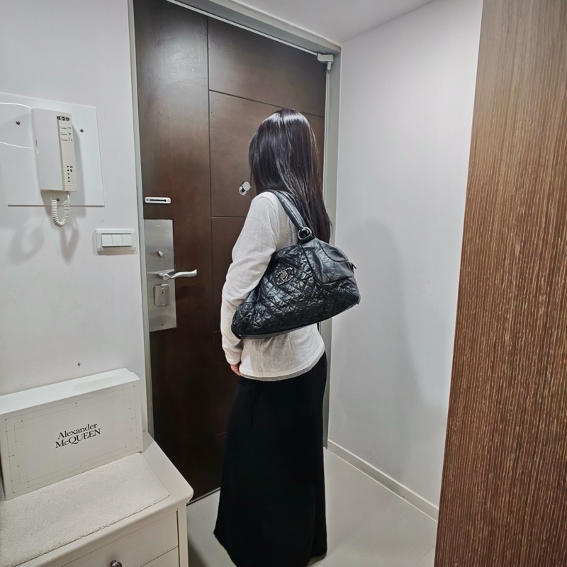 Chanel 保齡球 hobo機場包 卡標齊-35