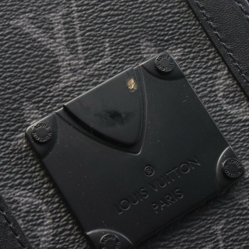 LOUIS VUITTON Vertical Trunk 穿戴式皮夾單肩包 M82077 字母圖案 二手-5