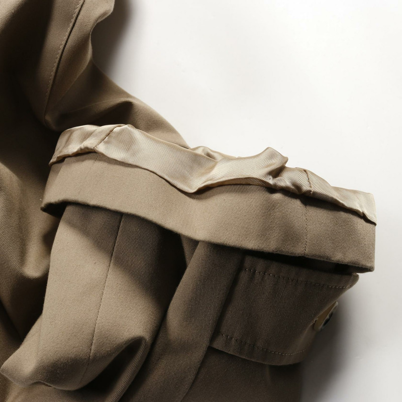 CELINE 超大風衣 其他外套 聚酯纖維/棉混紡 米色 二手 男款-6