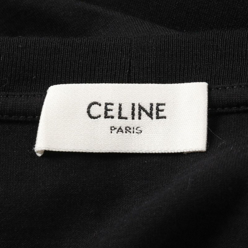 CELINE 短袖T卹 2X37A671Q 純棉 黑色 二手 男款 #XXL-2