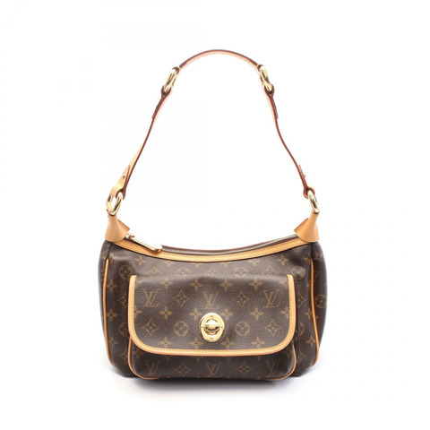 LOUIS VUITTON Tikal PM 單肩包 M40078 Monogram 帆布皮革棕色二手