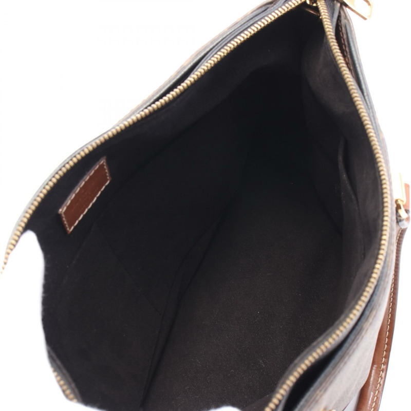LOUIS VUITTON Pallas 手提單肩包 M41064 Monogram 皮革 棕色 黑色 二手-2