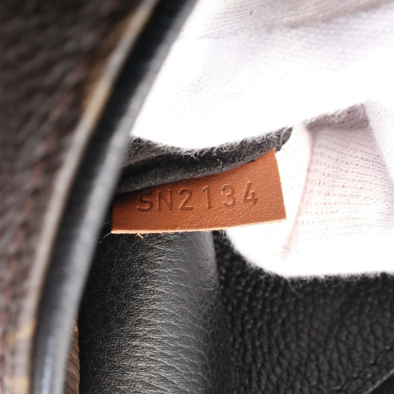 LOUIS VUITTON Pallas 手提單肩包 M41064 Monogram 皮革 棕色 黑色 二手-4