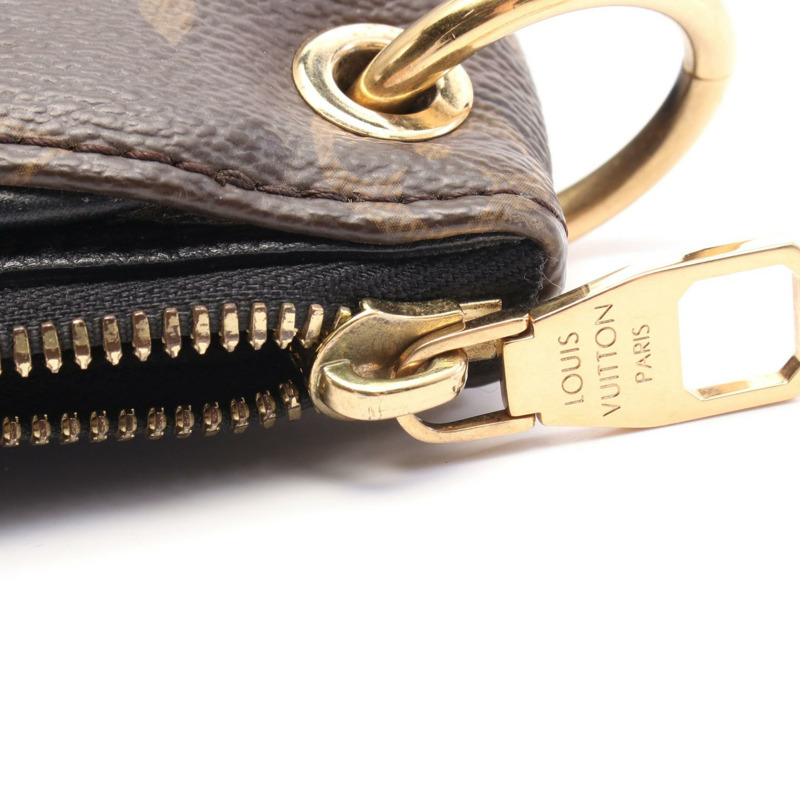 LOUIS VUITTON Pallas 手提單肩包 M41064 Monogram 皮革 棕色 黑色 二手-7