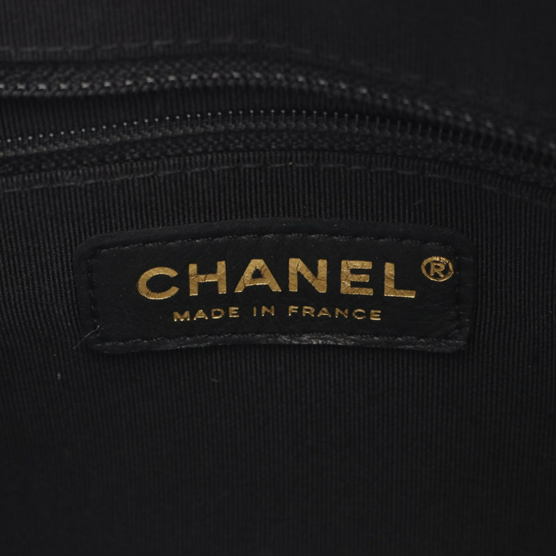 CHANEL Matelasse 單肩手提包 皮革 黑色 二手 GHW-3