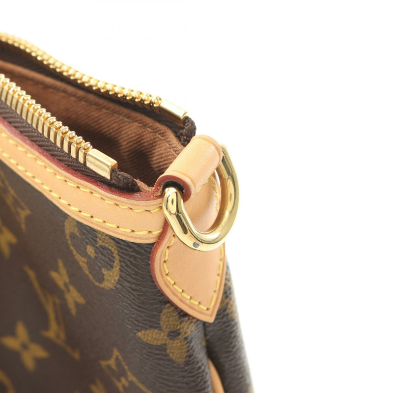LOUIS VUITTON Palermo PM 手提單肩包 M40145 Monogram 皮革 棕色 二手-10