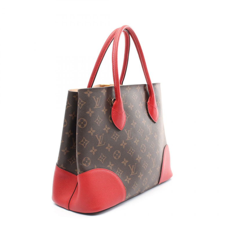 路易威登 Flandrin 托特包款單肩包 M41596 Monogram 帆布皮革 Cerise-1
