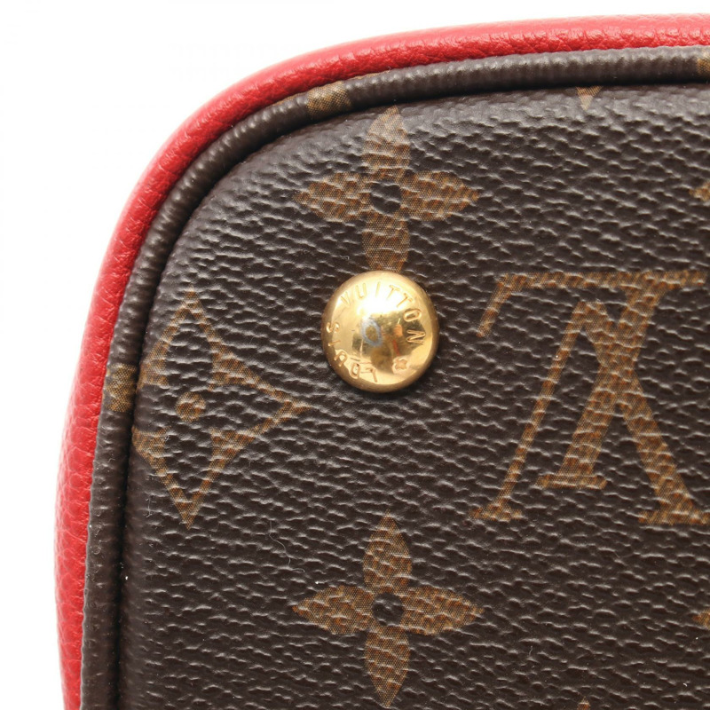 路易威登 Flandrin 托特包款單肩包 M41596 Monogram 帆布皮革 Cerise-5