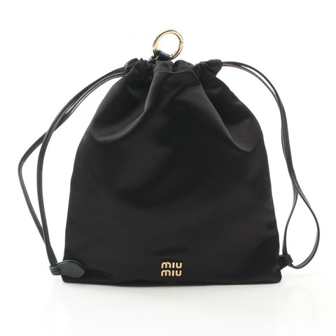 Miu Miu DUCHESSE 手拿包 5NG010 布料 黑色 二手 女士