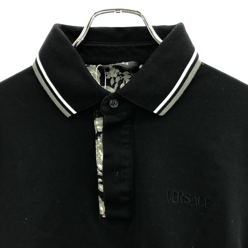 VERSACE Polo 衫 Polo 衫 棉質 黑色 二手 女款-2