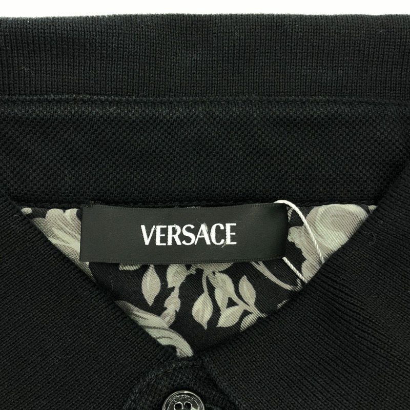 VERSACE Polo 衫 Polo 衫 棉質 黑色 二手 女款-4