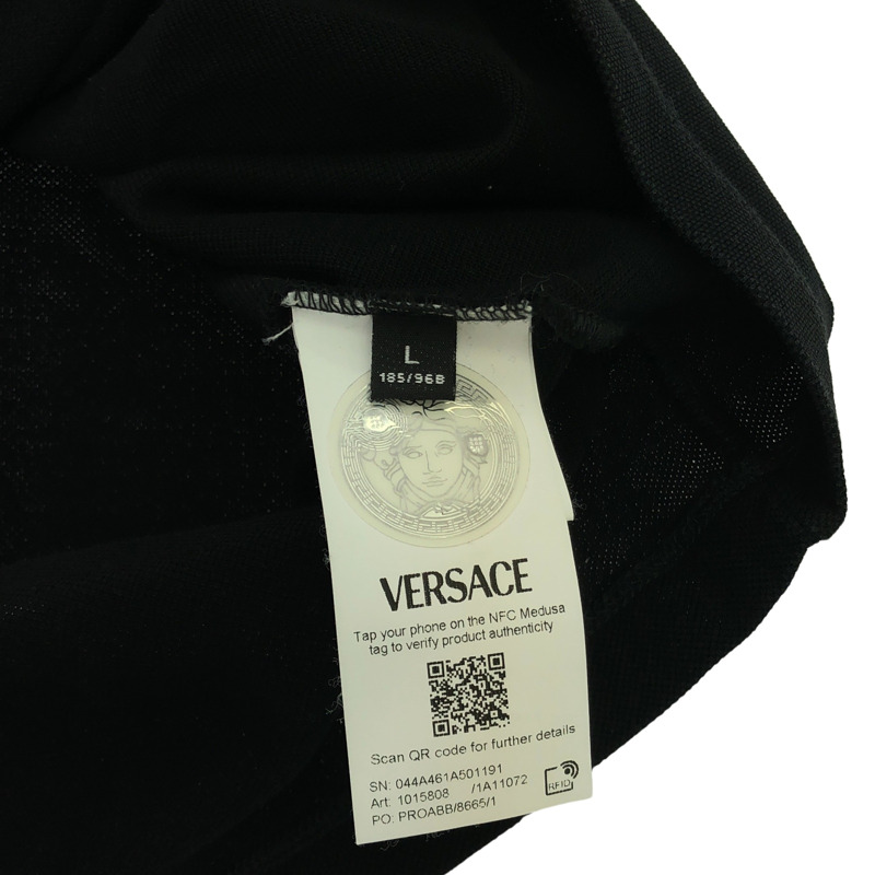 VERSACE Polo 衫 Polo 衫 棉質 黑色 二手 女款-5
