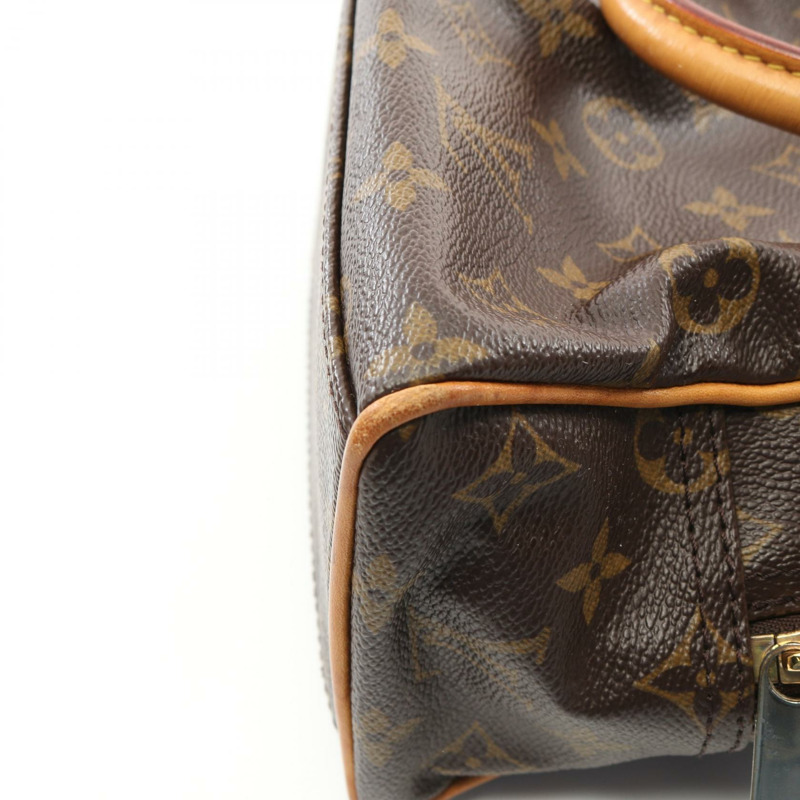 LOUIS VUITTON Manhattan PM 手提包 M40026 Monogram 皮革棕色二手 LV-7