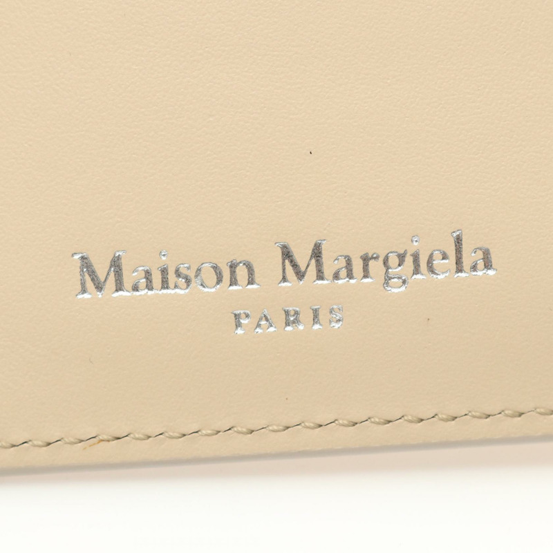Maison Margiela 縫線雙折錢包 SA1UI0021 皮革米色二手男女通用-3