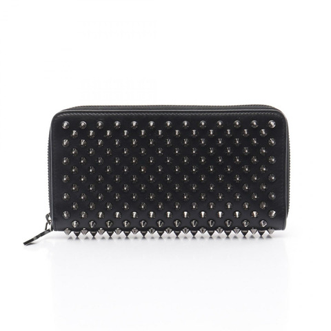 Christian Louboutin PANETTONE Panettone Around 長版皮夾 1175099 皮革 黑色 二手 女士