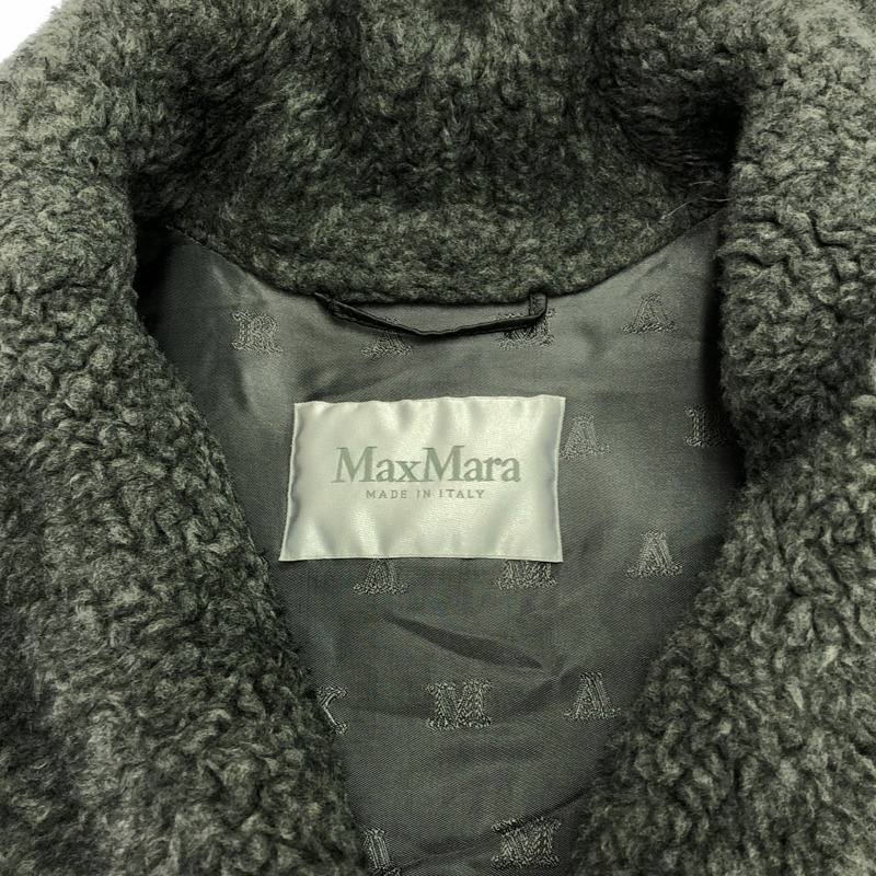 MAX MARA 泰迪熊馬甲 其他上衣 絲綢 灰色 二手 女款-4