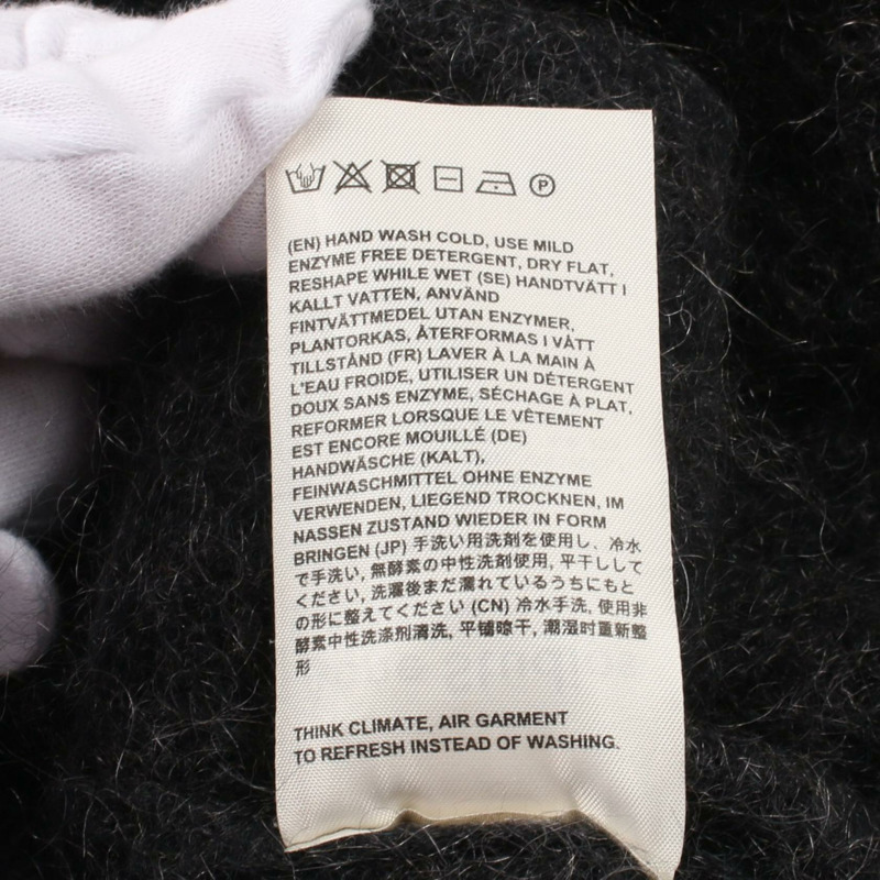 ACNE STUDIOS RAYA MOHAIR 開襟衫 A60033 羊毛 尼龍/馬海毛 灰色 二手 女款-4