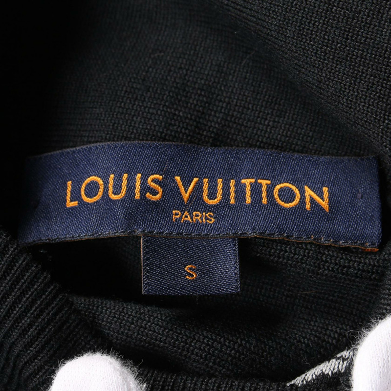 LOUIS VUITTON Monogram 運動上衣連帽衫 RM211M ZMA HKN05W 羊毛黑二手男款-3