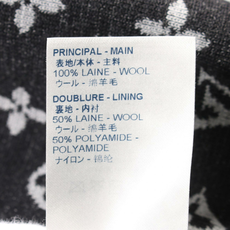 LOUIS VUITTON Monogram 運動上衣連帽衫 RM211M ZMA HKN05W 羊毛黑二手男款-4