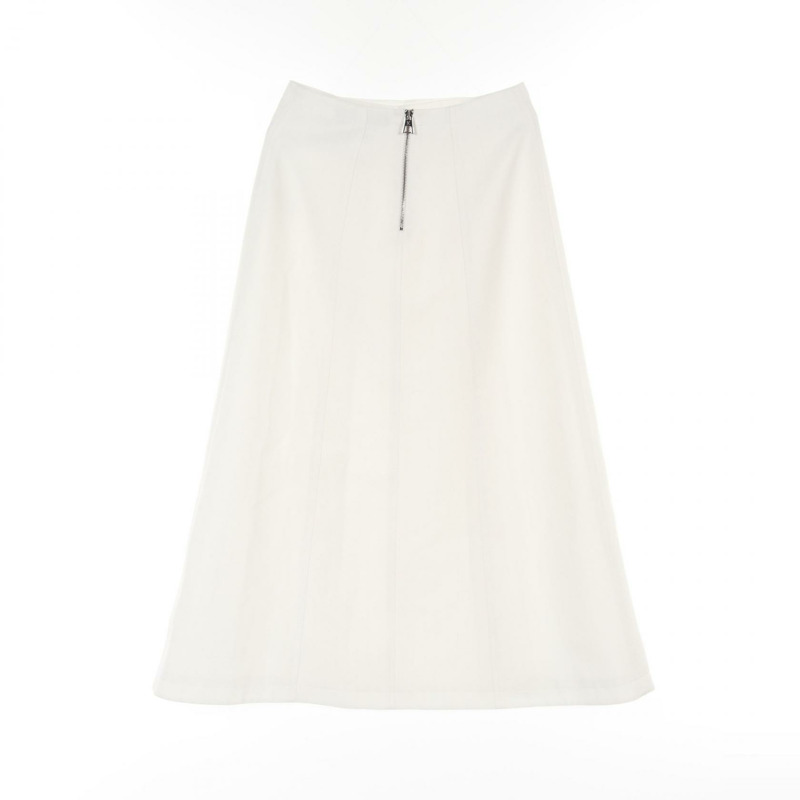 路易威登 LV YK 技術斜紋布中長裙 白色 二手 女款 36碼-1